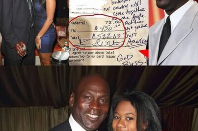 Black Waitress Serves Michael Jordan, Finds Note on Check, and Bursts into Tears